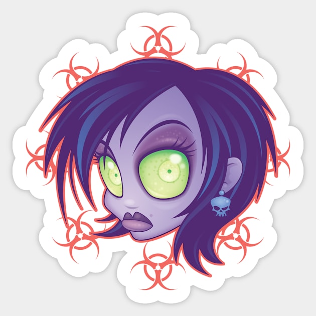 Living Dead Girl Sticker by fizzgig